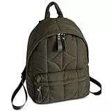 Suweir Rucksack Damen Klein Puffer Damenrucksack Wasserdicht Cityrucksack Rucksacktasche Casual Backpack Anti Diebstahl Tagesrucksack für Reisen, Arbeit, Schule (Grün)