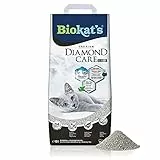 Biokat's Diamond Care Classic Katzenstreu ohne Duft - Feine Klumpstreu aus Bentonit mit Aktivkohle und Aloe Vera - 1 Sack (1 x 10 L)