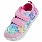 IceUnicorn Barfußschuhe Kinder Breite Barfussschuhe Jungen Mädchen Minimalistische Aquaschuhe Traillaufschuhe Strandschuhe(Rosa, 31EU Weit)