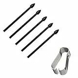 DaiUni S-Pen Ersatzspitzen für Samsung Galaxy Tab S7 FE/Tab S7 / Tab S7+ Plus/Galaxy Tab S8 / Tab S8+ Plus/Tab S8 Ultra Berühren Sie Stylus S Pen Tips Nibs Werkzeugsatz nachfüllen, 5 pcs (Schwarz)