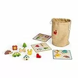 Janod J05318 Memory-Tastspiel, lehrreiches Familienspiel, für Kinder ab 3 Jahren