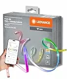 LEDVANCE LED Smartes LED Lichtband mit WiFi Technologie für Innen, 2 Meter Länge, Lichtfarbe änderbar (2700-6500K), RGB Farben änderbar, Schutzart IP20, SMART+ FLEX MULTICOLOR