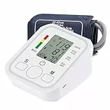 Blutdruckmessgerät Oberarm, Vollautomatisches Blutdruck Messgerät, Digitales Handgelenk Blutdruckmessgerät, mit Großer LCD-Anzeige, Verstellbare 22-32cm Manschette, für den Heimgebrauch