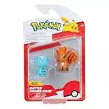 Pokémon PKW3575 - Battle Figure Pack - Felino & Vulpix, offizielle detaillierte Figuren, je 5 cm