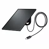 GALAYOU Solarpanel für Überwachungskamera Aussen Akku,WLAN IP Kamera Outdoor,360° verstellbare Halterung, USB C Anschluss, Typ C Schnittstelle,Wetterfest, Schwarz