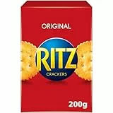 RITZ Cracker 1 x 200g I Salzgebäck Einzelpackung I Knabbergebäck I Fein gesalzene Snack-Cracker (Packung mit 6)