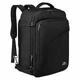 MATEIN Handgepäck Rucksack Flugzeug für Handgepäck 40x30x25 Eurowings Erweiterbar 30L Klein Reiserucksack Herren Schulrucksack Damen Cabin Bag für Ryanair für Business, Arbeit, Reise, Schwarz