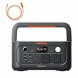 Jackery Explorer 500 V2 Tragbare Powerstation mit 12V KFZ-Ladekabel, 512Wh Solargenerator 230V/500W (Spitze 1000W) mit Schnellladung, LFP-Akku Solargenerator für Camping, Wohnmobil, Notfälle