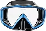 Cressi Erwachsene Tauchmaske Liberty, Schwarz/Blau, One Size, DS455020