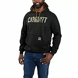 Carhartt Bekleidung Camo Logo Sweatshirt schwarz M