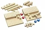 WISSNER® Mathespiel Hunderterraum aus RE-Wood® - Nachhaltiges Lernspiel für Kinder- Made in Germany - Dienes Stäbe-Fördermaterial zum Dezimalrechnen, Mathe-Spiel für Kinder der Grundschule