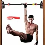 HAPBEAR Klimmzugstange Ohne Bohren Für Türrahmen (72–95 cm), Pull Up Bar Mit 360° Sicherheitsverschluss, Verdicktem Stahlrohr, Rutschfester PVC-Matte & EVA-Griffen – Einfache Montage, Max. 200 KG