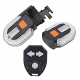 Ejoyous Fahrrad-Blinker, Wiederaufladbar, USB, IPX4, LED Geteilte Rückseite mit Controller für Nachtfahrten, Gut Sichtbares, Wasserdichtes Zubehör für Ferngesteuerte Rücklichter