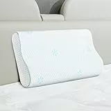 CloudÉtoile Nackenkissen Kopfkissen Memory Foam – Ergonomisches Seitenschläferkissen Nackenstützkissen Memory-Schaum Kissen, Orthopädisches Kissen Viscoschaum Schlafkissen Seitenschläfer 60x35x9-7 cm