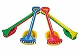 Simba 107124115 - Rechen und Schaufel, 4-Fach Sortiert, es Wird nur EIN Artikel geliefert, 56cm, Sandspielzeug