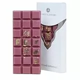 CHOCOLISSIMO - Schokolade Geschenk - Tafel Schokolade aus feinster Ruby-Kakaobohne, Weltneuheit - Rosa Schokolade mit Gold - Geschenkidee Frauen, Mama, Freundin, Geburtstag, Valentinstag, Jahrestag