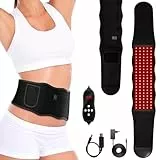 Rotlicht Therapieband für Körper, 660nm & 850nm Infrarotlicht Therapie Gürtel für Muskel Schmerzlinderung, Wearable Pad mit Massage und Timer, Urlaub & Geburtstag Geschenk für Familie und Freunde