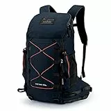 Mountaintop 35L Wanderrucksack Herren Damen Reiserucksack Trekkingrucksack Outdoor Rucksäcke mit Regenhülle für Camping Wandern Radfahren Tagesausflüge, 55x30x18cm