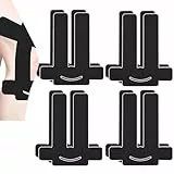 NELLHOMY 8Pcs Knieschoner Tape Vorgeschnitten, Kinesiotapes Knie Vorgeschnitten, Kinesiologie Tape Sport Knie,Precut Tape Knie,Wasserfestes & Elastisches Physio Tape für Knieschmerzen