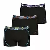 Athena Herren Training LN24 Unterwäsche, Noir/Noir/Noir, L (3er Pack)