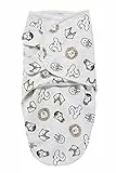 Meyco Baby Pucksack - 0-3 Monate - Pucktuch Swaddle für Neugeborene - 100 % Baumwolle - Oeko Tex zertifiziert - weicher Schlafkomfort - atmungsaktiv & feuchtigkeitsabsorbierend - Animal - Mehrfarbig