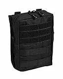 Mil-Tec Unisex – Erwachsene Molle Gürteltasche, Schwarz, One Size