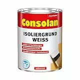 Consolan Isoliergrund, Zuverlässiger Schutz vor Verfärbungen, Weiß, 5L