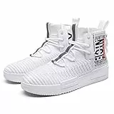 FUSHITON Herren Sportschuhe High Top Turnschuhe Mode Freizeitschuhe Draußen Laufschuhe Sneakers Leicht Bequem rutschfest Fitnessschuhe Outdoor Straßen Traillauf Schuhe