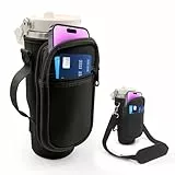 Stanley Iceflow Trinkhalm-Becher, 850 ml, Trinkflaschenhalter, Tragetasche, Tragetasche mit Gurt, Tasche für Handy/Zubehör, zusätzlicher Griff für Stanley Flip Straw, Neopren (schwarz)