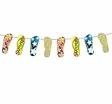Folat 20715 Girlande im Flip-Flop-Design Sonniger Sommerspaß 10 m