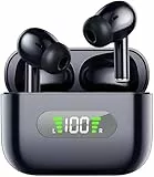 AsiceSound Bluetooth Kopfhörer, Bluetooth 5.3 Immersive HiFi-Stereo-Ohrhörer, tiefer Bass, 4 ENC-Mikrofone, 72 Stunden Spielzeit, angenehm zu tragen, IPX8 wasserdichte Kopfhörer