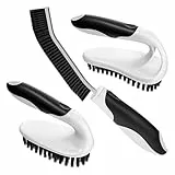 Cleangor Reinigungsbürsten Set 3-teilig, Putzbürste Bad, Scheuerbürste, PBT Borsten & Ergonomischer Griff, Handbürsten Für Effiziente Reinigung in Badezimmer, Küche & Fugen (3, Schwarz)