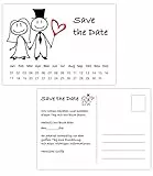 Clever Pool Postkarten Save the Date Karten, Hochzeit, Wedding, Hochzeitsleinladungen, Terminplanung Hochzeitsfeier (20 Karten Brautpaar)