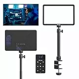 ULANZI K20 Key Light LED Videoleuchte mit Fernbedienung, Professionelles Studio LED Panel mit 600 Lumen und 10W, 11' Video Licht Dimmbare 2500K-9000K, für YouTube/Live Streaming