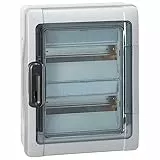 Legrand, Plexo Feuchtraumverteiler, Sicherungskasten, Aufputz, IP65 - IK09, 2-reihig, 24 Module, Innen- und Außenbereich, Nachrüstbar, Schutzklasse II, -20 - +70 °C, 432 x 340 x 161 mm, 601982