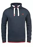 !Solid SDBenjamin Tube Herren Sweatshirt Pullover Sweater mit Tube-Neck Eingrifftaschen Rippbündchen Baumwollmischung Regular fit, Größe:L, Farbe:Insignia Blue Melange (8991)
