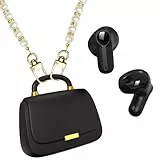 ANCwear Ohrhörer, Bluetooth 5.3 In-Ear-Kopfhörer, 13-mm-Treiber liefern Premium-Sound-Kopfhörer, 22 Stunden Spielzeit, echte kabellose Ohrhörer mit einzigartiger Mini-Handtaschen-Ladehülle (Schwarz