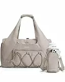 BAGSMART Sporttasche für Damen, leichte Reisetasche mit Schuhfach, Weekender mit Nassfach, Workout-Yoga-Tragetasche, Rosa