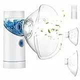 Inhalationsgerät Leise, Elektrische Inhaliergeräte mit Maske und Mundstück für Kinder und Erwachsene, Tragbar USB Aufladbarer Inhalator für Baby