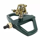 AOWINHIT 360 Grad Drehbarer Sprinkler, Langlebig, Automatische Bewässerung für Rasen und Garten, Geeignet für Verschiedene Umgebungen (Gelb)