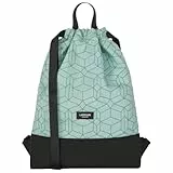 LARKSON Turnbeutel Damen & Herren Mint - No 7 - Rucksack Damen für Sport und Festival - Beutel Rucksack Klein mit Innentasche - Außentasche für Schnellzugriff