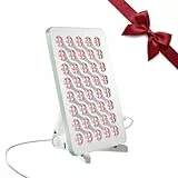 Nanoleaf Rotlichtlampe, Infrarottherapie für Körper & Gesicht, 160 LEDs (jeweils Rot 630 + Nahinfrarot 850 nm), Red Light Therapy Panel mit 4 Intensitätsstufen, Timer, Brille + Ständer