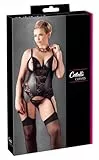 Cottelli Collection Plus Strapshemd offen, 3XL, schwarz
