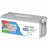 Redodo LiFePO4 Batterie 12V 200Ah Plus mit 200A BMS, über 4000-15000+ Zyklen, 2 fache Lebensdauer Eingebautes, Perfekter Ersatz für Blei-Säure, AGM, FLA, Gel Akku