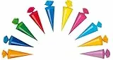 20 Deko Schultüten / Länge: 12cm / 10 Farben