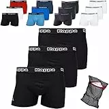 Ziatec Herren Boxershorts (6er Pack), Kappa Baumwolle Unterhose, Bequeme Pants für Herren, M-6XL Wäschenetz, Größe:3XL, Farbe:6 Stück - Schwarz/Schwarz