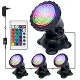 GreenSun Teichbeleuchtung Unterwasser Licht - Gartenteich Lampe Unterwasser LED Gartenbeleuchtung Poolbeleuchtung Unterwasser IP68 Wasserdicht RGB Spot Licht mit Fernbedienung