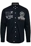 FQ1924 Hallvard Herren Freizeithemd Hemd aus 100% Baumwolle, Größe:S, Farbe:Navy Blazer (193923)