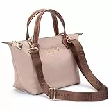 BOJLY Damen Umhängetasche, Wasserabweisende Crossbody Bag Damen, Verstellbarem Gurt, Leichte & lässige Schultertasche für Alltag, Modernes Design (Pfirsich Puff)