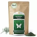 500g BIO Spirulina Pulver, 100% natürlich, rückstandskontrolliert, nach EU-ÖKO-Standard kultiviert und hergestellt, Rohkostqualität, ohne Zusätze (500g)